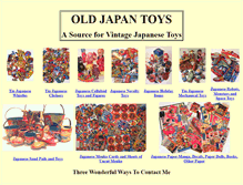 Tablet Screenshot of oldjapantoys.com